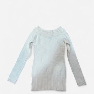 Wet Seal Off-the-Shoulder White Sweater